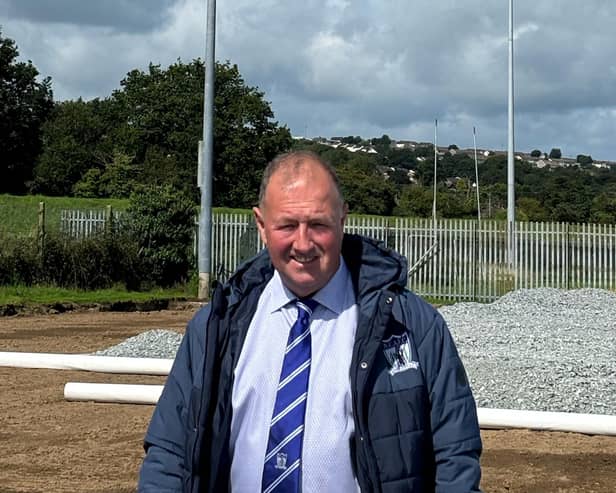 Newry City AFC Chairman Martin McLoughlin.