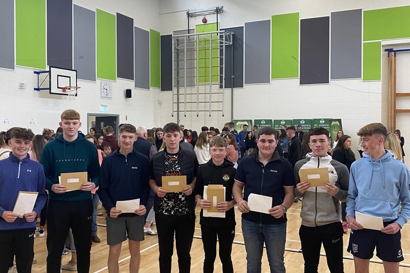 Images as pupils from St Joseph's High School in Crossmaglen received their GCSE results on Thursday, August 22.