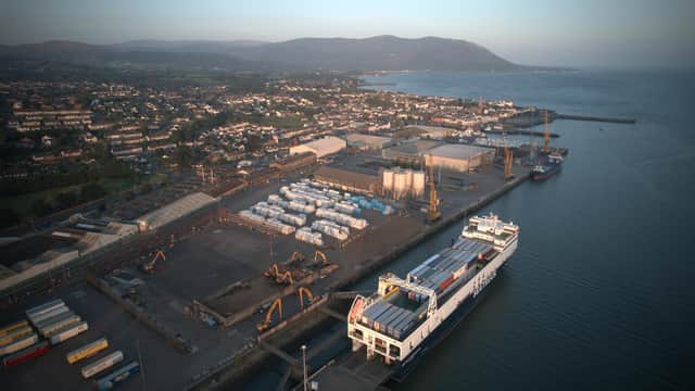 A photo of Warrenpoint Port when the waste was fully cleared in August 2024.