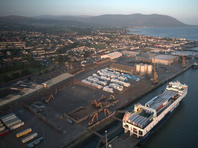A photo of Warrenpoint Port when the waste was fully cleared in August 2024.
