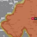 A Red Warning has been issued by the Met Office for Northern Ireland.