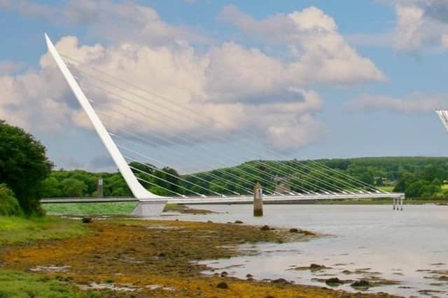 An artist's impression of Narrow Water Bridge.