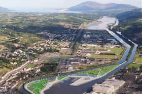 An artist's impression of how the Albert Basin Park could look.