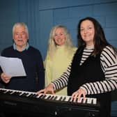 Carla Maney is taking over Accolade Choir. Pictured l-r are Attracta Clarke, Frank McGivern, Carla Maney and Orla Rice, who is handing over the reins to Carla. INNR0514