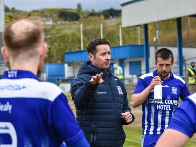 Newry City manager Darren Mullen. Pics: Brendan Monaghan