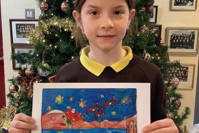 Silent Valley colouring competition winner Eve, Grange PS, Kilkeel