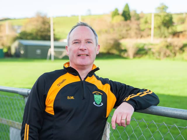 Former Redmond O'Hanlons player Brian Magennis pictured at their ground in Poyntzpass.