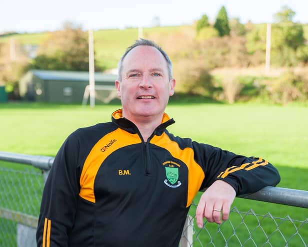 Former Redmond O'Hanlons player Brian Magennis pictured at their ground in Poyntzpass.