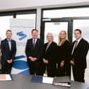 Pictured at the NSMC meeting at Loughs Agency’s Carlingford Office are (L-R): Hilary Reilly, Southern Joint Secretary, NSMC; JP O’Doherty, Joint Interim Designated Officer, Loughs Agency; Aisling Reilly, Junior Minister, NI Executive; Andrew Muir MLA, Minister for Agriculture, Environment and Rural Affairs; Darragh O'Brien TD, Minister for Climate, Energy and the Environment; Pam Cameron, Junior Minister, NI Executive; Heather Higgins, Board Chairperson, Loughs Agency; Richard Hill, Northern Ireland Joint Secretary, NSMC.