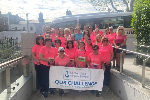 Participants who previously represented the Southern Area Hospice at the Vhi Women's Dublin Marathon - and you could follow in their footsteps!