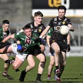 James Guinness and Odhran Murdock in action against Westmeath.