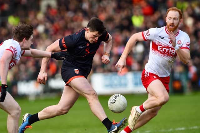 Belleek's Callum O'Neill made his first start in league or Championship for Armagh this afternoon against Derry.