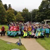 Hiking Hens and Friends who started their Charity Hike in Kilbroney Park and raised a fantastic £14,317.49 for Luke's Loop. Well done to all. INNR4333