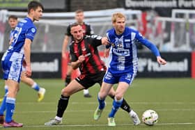 Newry City's Ryan McGivern announced his retirement from football on Monday evening. Pic: ©INPHO/Presseye/Stephen Hamilton