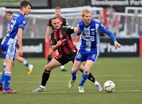 Newry City's Ryan McGivern announced his retirement from football on Monday evening. Pic: ©INPHO/Presseye/Stephen Hamilton