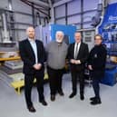 Pictured at Resonate Testing in Newry are (L-R) John McKibben, Invest NI's Southern Regional Manager, Tom Mallon, Managing Director, Resonate Testing, Economy Minister Conor Murphy and Orla O'Donnell, Operations Manager, Resonate Testing.
