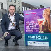 Pictured launching the #RespectMySpace campaign is Newry, Mourne and Down District Council Chairperson, Councillor Pete Byrne.  For further information on the #RespectMySpace campaign please visit www.newrymournedown.org/safeguarding.
