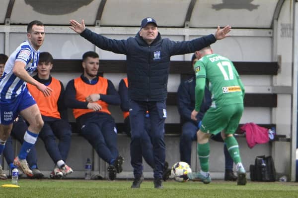 13th January Sportsdirect Premiership at Newry Showgrounds.Newry City v CliftonvilleNewry’s  manager Barry GrayMandatory Credit INPHO/Stephen Hamilton