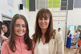 Images as pupils from St Joseph's High School in Crossmaglen received their GCSE results on Thursday, August 22.