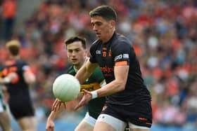 Ex-Armagh forward Johnny Murtagh described Rory Grugan as 'Benjamin Button' for the fantastic season he's having at 33 years old. Pic: John Merry