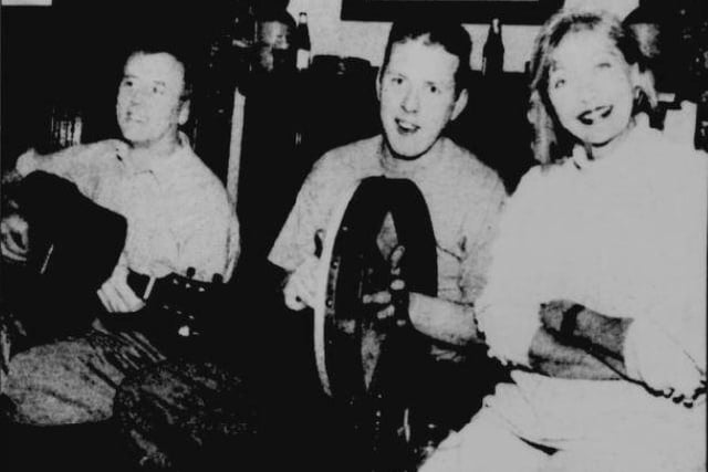 Anne Gregg enjoys the music and craic in the Horseshoe Bar, Hilltown.