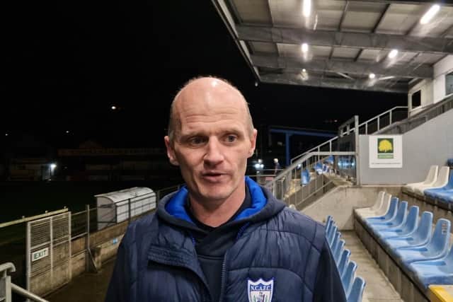 Newry City manager Barry Gray spoke to us post-match after his side defeated Ballinamallard United 1-0.