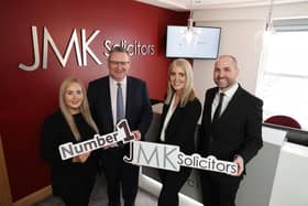 From L-R: Louise Mone Managing Director, Jonathan McKeown Founder, Maurece Hutchinson Founder, Gerry Casey Legal Services Director