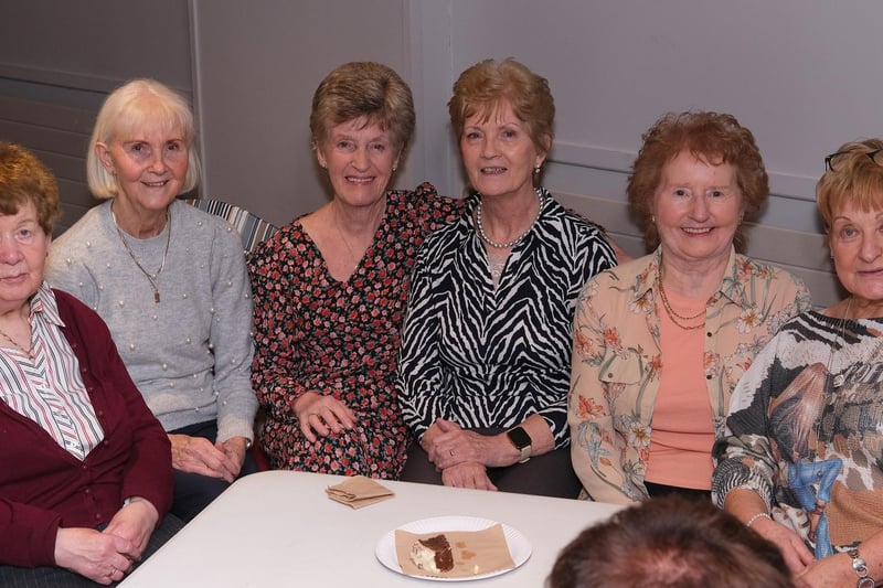 Kathleen Brennan, Kathleen Kelly, Joan Haughey, Maureen Daly, Anne O'Neill and Rosaleen Kavanagh pictured at the Newry, Mourne and Down District Council Tea Dance in Newry Town Hall.