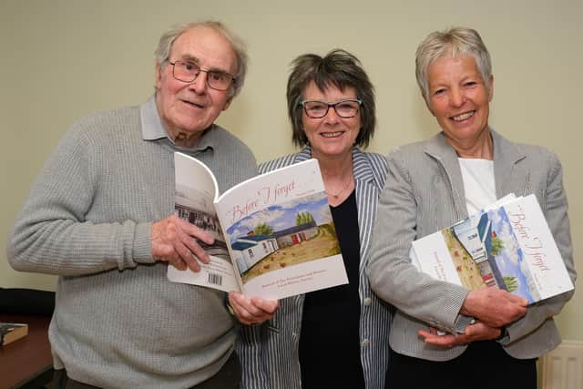 The Before I Forget Magazine Committee at the launch of the 18th edition in Poyntzpass. From left: Frank Watters, Helena Gamble and Barbara Best. Photograph: Columba O'Hare/ Newry.ie