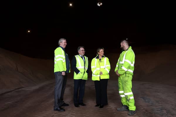 Infrastructure Minister Liz Kimmins has visited the Department’s Traffic and Information Control Centre in Belfast where she paid tribute to the Department’s front-line staff who were involved in responding to the recent Storm Éowyn.