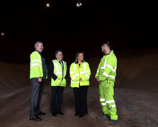 Infrastructure Minister Liz Kimmins has visited the Department’s Traffic and Information Control Centre in Belfast where she paid tribute to the Department’s front-line staff who were involved in responding to the recent Storm Éowyn.