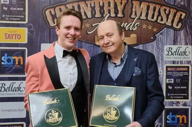 Andrew McMurdie won 'Services to Charity' award at the Northern Ireland Country Music Awards in Armagh.