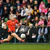 Lauren McConville in action against Meath.