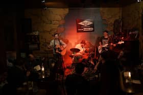Band ‘Saran’ who captivated audiences at the iconic Speiches Rock and Blues Bar in Berlin.