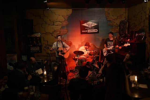Band ‘Saran’ who captivated audiences at the iconic Speiches Rock and Blues Bar in Berlin.