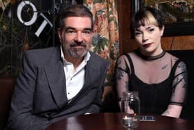 Ceolta presenters Fiachna Ó Braonáin and Eve Belle (Credit Sonas Productions).