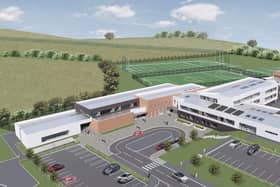 An artist's impression of the new building at New-Bridge Integrated College.