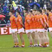 Armagh at the start of the 2023 Ulster Senior Football Championship Quarter Final between Cavan and Armagh at Breffni Park Cavan. Pic Philip Walsh 04-22-2023