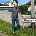 Dáire Hughes MP in Meadowbrook Park.