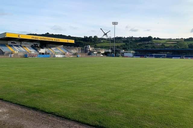 Newry City AFC's stadium, The Showgrounds.