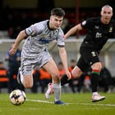 Adam Carroll in action for Newry.