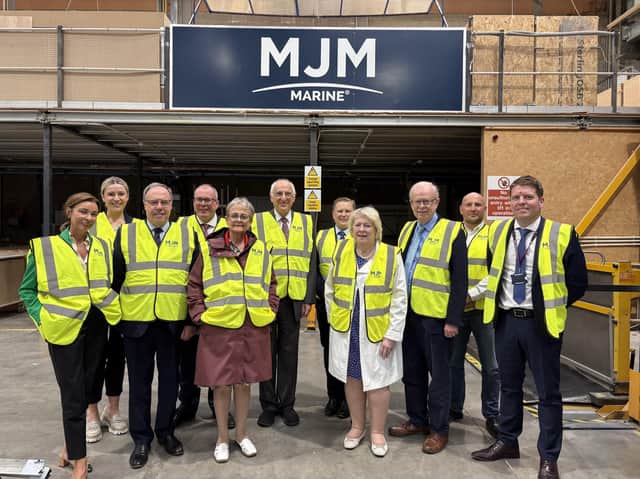 Members of the House of Lords NI Committee visit MJM Marine.
