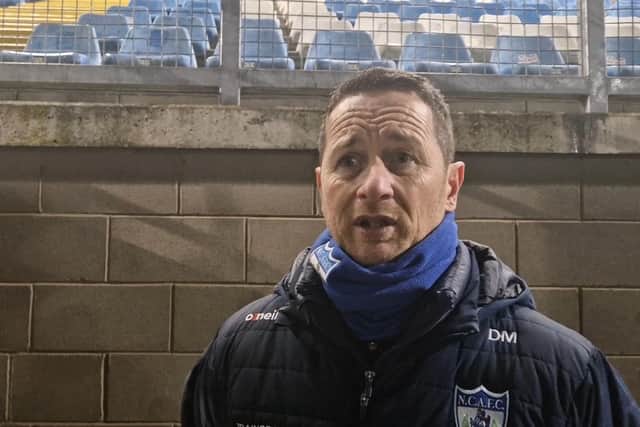 Newry City boss Darren Mullen.