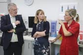 Minister Mike Nesbitt with Sister Laura Murphy, Trauma and Orthopaedics Clinic Manager.