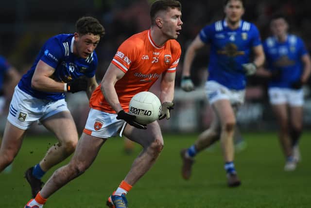 Armagh's Ross McQuillan is another player who can impact the game off the substitutes bench this weekend. Pic; John Merry