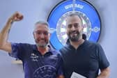 Martin Carvill and Willie Grafton who contested the Singles Darts Final.