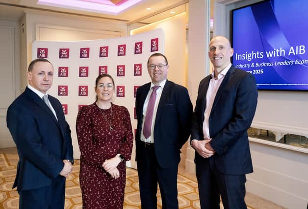 (L-R) John Fahey, Roisin Keenan, Seamus McGuckin and Rory Carton pictured at Insights with AIB.