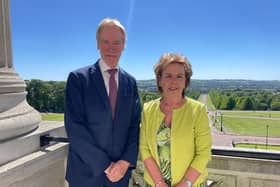 Professor Tom Trinick OBE and Joan McParland MBE (Hope 4 ME & Fibro founder)