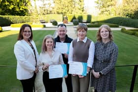 Tina O’Dwyer, CEO of The Tourism Space, Ciara Tiernan, Willowtree Glamping Mournes, Richard Allen, Hillyard House Hotel, Jenny Hanna, Green Holiday Cottages and Jessica Hoyle, Experience Brand Development Manager at Tourism NI.