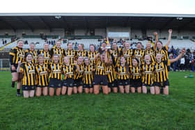 Crossmaglen celebrate with the Ulster Junior B title after they defeated Kill in the final.